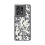Slim Protection Case［ LAGUNAMOON - BotanicalJacquard - White×Black ］