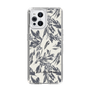Slim Protection Case［ LAGUNAMOON - BotanicalJacquard - White×Black ］