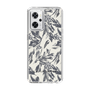Slim Protection Case［ LAGUNAMOON - BotanicalJacquard - White×Black ］