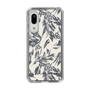 Slim Protection Case［ LAGUNAMOON - BotanicalJacquard - White×Black ］