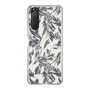 Slim Protection Case［ LAGUNAMOON - BotanicalJacquard - White×Black ］