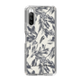 Slim Protection Case［ LAGUNAMOON - BotanicalJacquard - White×Black ］