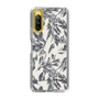 Slim Protection Case［ LAGUNAMOON - BotanicalJacquard - White×Black ］