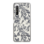 Slim Protection Case［ LAGUNAMOON - BotanicalJacquard - White×Black ］