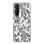 Slim Protection Case［ LAGUNAMOON - BotanicalJacquard - White×Black ］