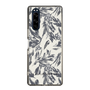 Slim Protection Case［ LAGUNAMOON - BotanicalJacquard - White×Black ］