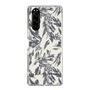 Slim Protection Case［ LAGUNAMOON - BotanicalJacquard - White×Black ］