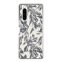 Slim Protection Case［ LAGUNAMOON - BotanicalJacquard - White×Black ］