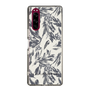 Slim Protection Case［ LAGUNAMOON - BotanicalJacquard - White×Black ］
