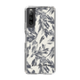 Slim Protection Case［ LAGUNAMOON - BotanicalJacquard - White×Black ］