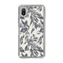 Slim Protection Case［ LAGUNAMOON - BotanicalJacquard - White×Black ］