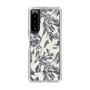 Slim Protection Case［ LAGUNAMOON - BotanicalJacquard - White×Black ］