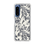 Slim Protection Case［ LAGUNAMOON - BotanicalJacquard - White×Black ］
