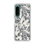 Slim Protection Case［ LAGUNAMOON - BotanicalJacquard - White×Black ］
