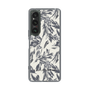 Slim Protection Case［ LAGUNAMOON - BotanicalJacquard - White×Black ］