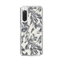 Slim Protection Case［ LAGUNAMOON - BotanicalJacquard - White×Black ］