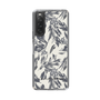 Slim Protection Case［ LAGUNAMOON - BotanicalJacquard - White×Black ］