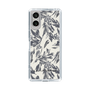 Slim Protection Case［ LAGUNAMOON - BotanicalJacquard - White×Black ］