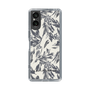 Slim Protection Case［ LAGUNAMOON - BotanicalJacquard - White×Black ］