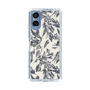 Slim Protection Case［ LAGUNAMOON - BotanicalJacquard - White×Black ］