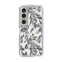 Slim Protection Case［ LAGUNAMOON - BotanicalJacquard - White×Black ］