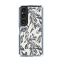 Slim Protection Case［ LAGUNAMOON - BotanicalJacquard - White×Black ］