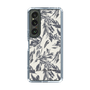 Slim Protection Case［ LAGUNAMOON - BotanicalJacquard - White×Black ］