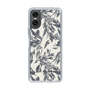 Slim Protection Case［ LAGUNAMOON - BotanicalJacquard - White×Black ］