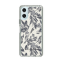 Slim Protection Case［ LAGUNAMOON - BotanicalJacquard - White×Black ］