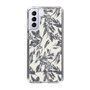 Slim Protection Case［ LAGUNAMOON - BotanicalJacquard - White×Black ］