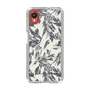 Slim Protection Case［ LAGUNAMOON - BotanicalJacquard - White×Black ］