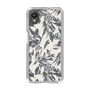 Slim Protection Case［ LAGUNAMOON - BotanicalJacquard - White×Black ］