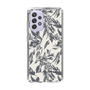 Slim Protection Case［ LAGUNAMOON - BotanicalJacquard - White×Black ］