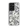 Slim Protection Case［ LAGUNAMOON - BotanicalJacquard - White×Black ］