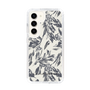 Slim Protection Case［ LAGUNAMOON - BotanicalJacquard - White×Black ］