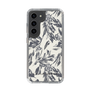 Slim Protection Case［ LAGUNAMOON - BotanicalJacquard - White×Black ］