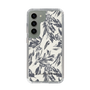 Slim Protection Case［ LAGUNAMOON - BotanicalJacquard - White×Black ］