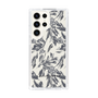 Slim Protection Case［ LAGUNAMOON - BotanicalJacquard - White×Black ］
