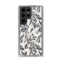 Slim Protection Case［ LAGUNAMOON - BotanicalJacquard - White×Black ］