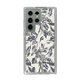 Slim Protection Case［ LAGUNAMOON - BotanicalJacquard - White×Black ］