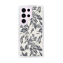 Slim Protection Case［ LAGUNAMOON - BotanicalJacquard - White×Black ］