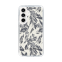 Slim Protection Case［ LAGUNAMOON - BotanicalJacquard - White×Black ］
