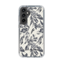 Slim Protection Case［ LAGUNAMOON - BotanicalJacquard - White×Black ］