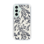 Slim Protection Case［ LAGUNAMOON - BotanicalJacquard - White×Black ］