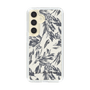 Slim Protection Case［ LAGUNAMOON - BotanicalJacquard - White×Black ］