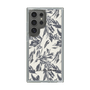 Slim Protection Case［ LAGUNAMOON - BotanicalJacquard - White×Black ］