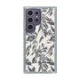 Slim Protection Case［ LAGUNAMOON - BotanicalJacquard - White×Black ］
