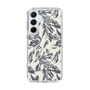 Slim Protection Case［ LAGUNAMOON - BotanicalJacquard - White×Black ］