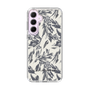 Slim Protection Case［ LAGUNAMOON - BotanicalJacquard - White×Black ］