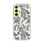 Slim Protection Case［ LAGUNAMOON - BotanicalJacquard - White×Black ］